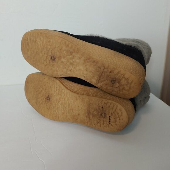 Vintage Snowland Boots Sherpa Fleece Platform Lace Up Boho Scandinavian Size 7 - Picture 5 of 8